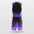 Black and Purple Sublimated Basketball Jersey