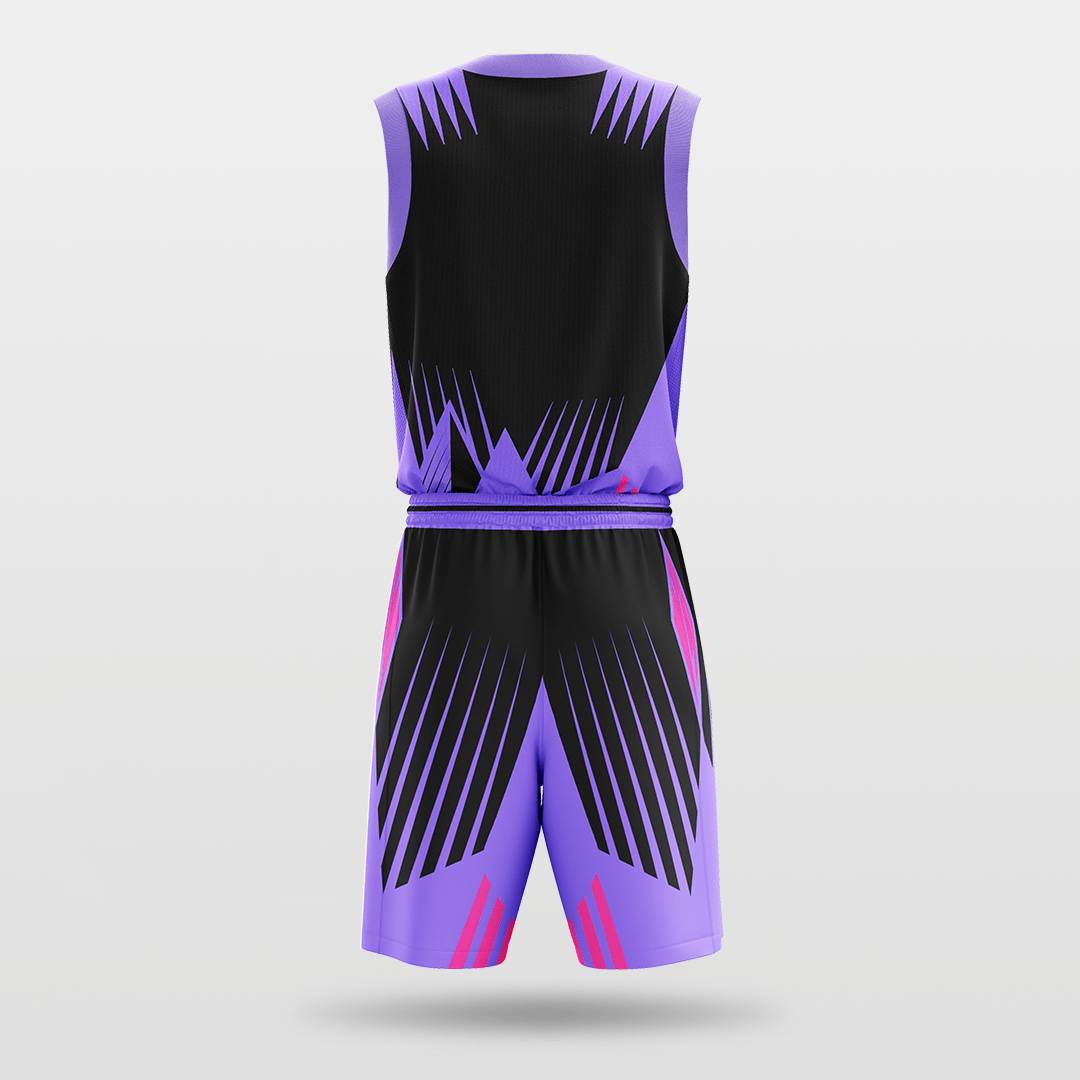Black and Purple Sublimated Basketball Jersey