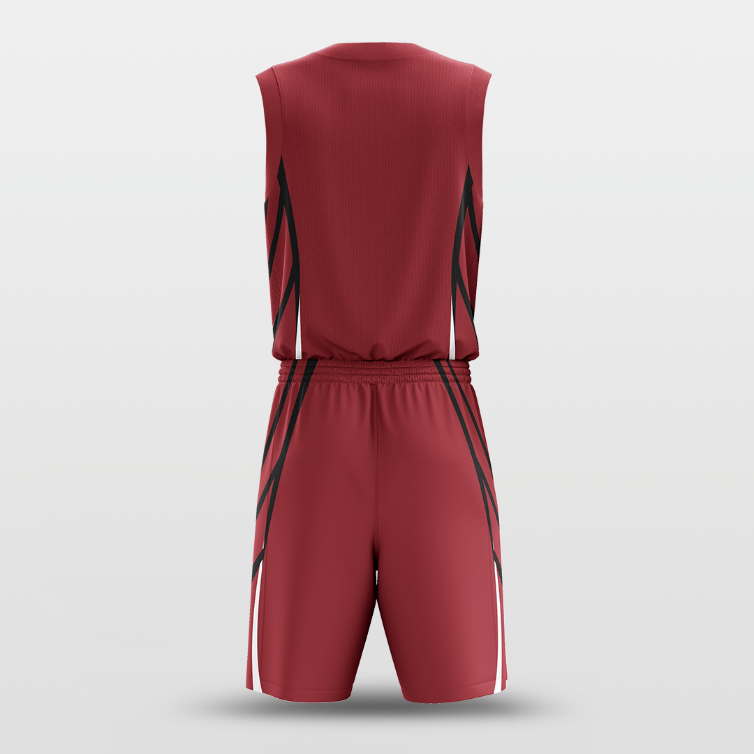Red Sublimated Basketball Uniform
