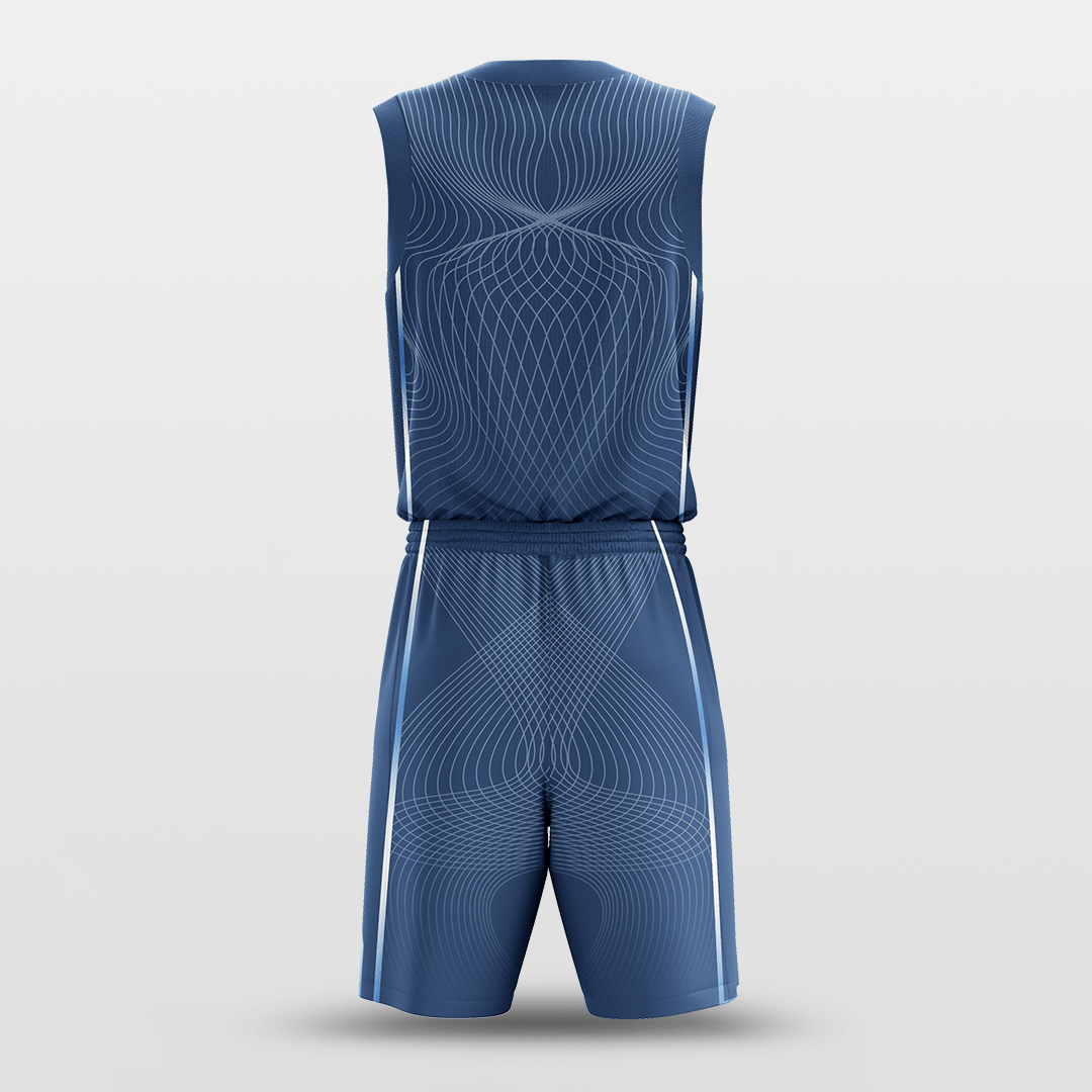 Latitude and Longitude Basketball Set for Team Blue