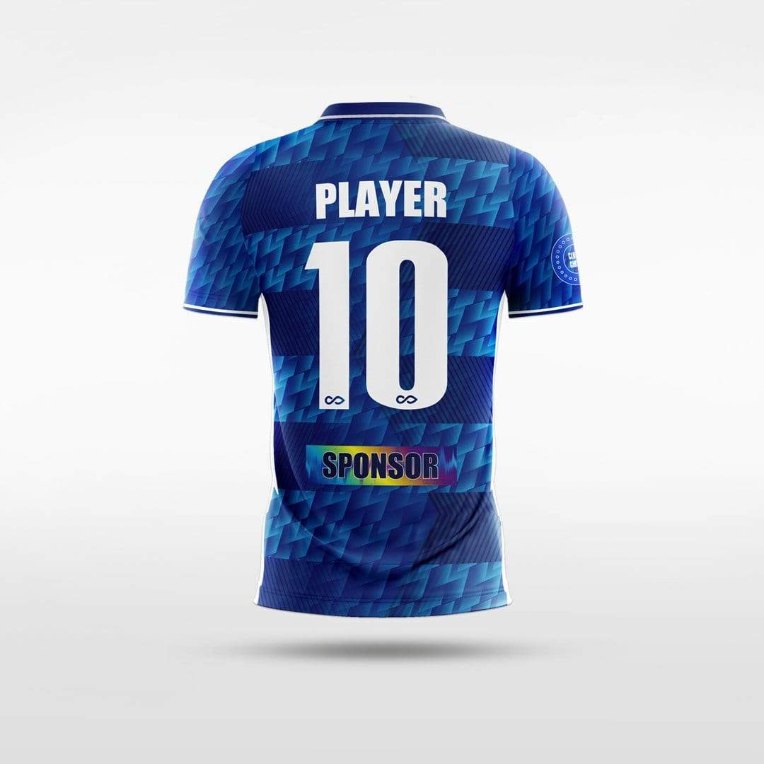 Custom Navy Blue Kid's Sublimated Soccer Jersey