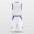 white Sublimated Basketball Set