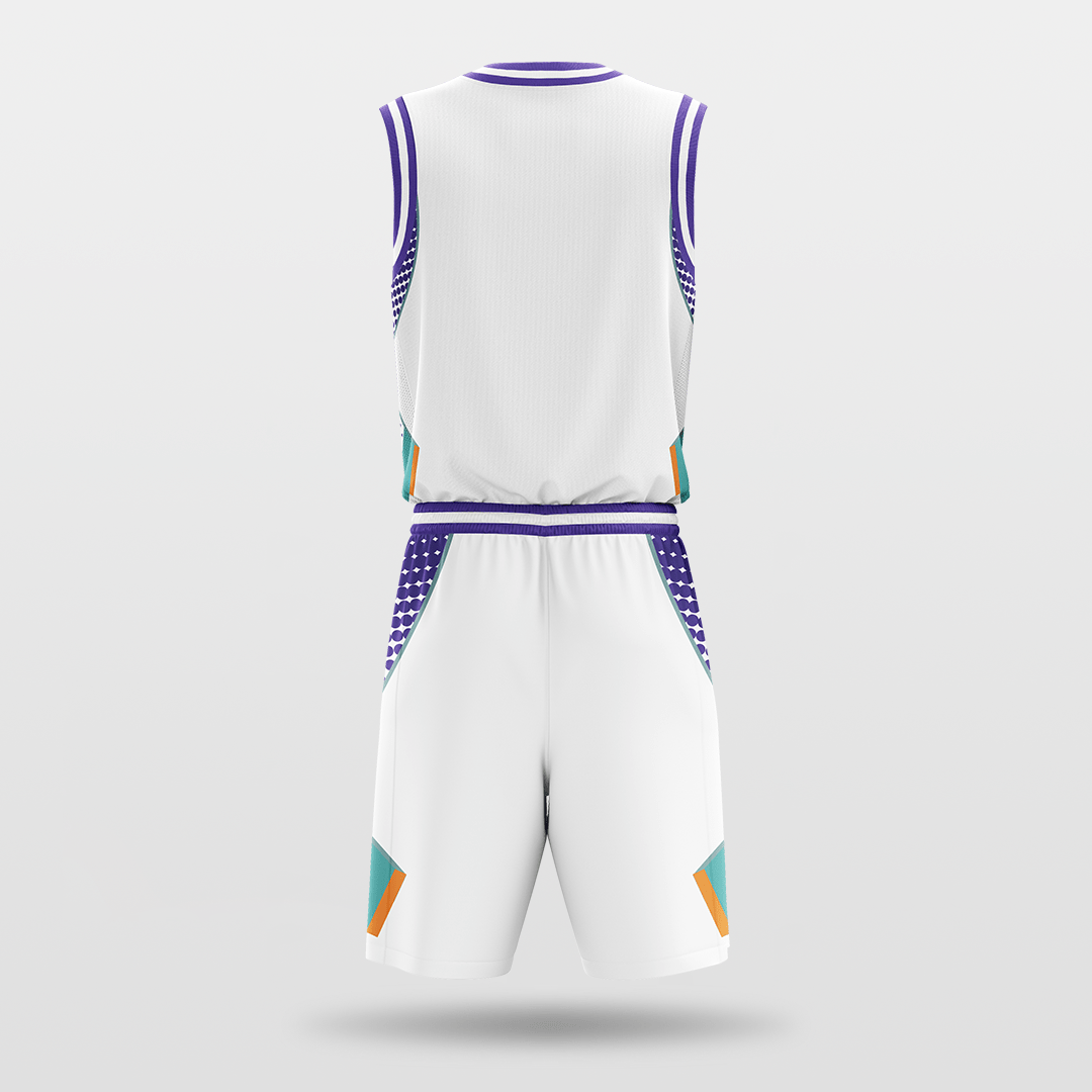 white Sublimated Basketball Set