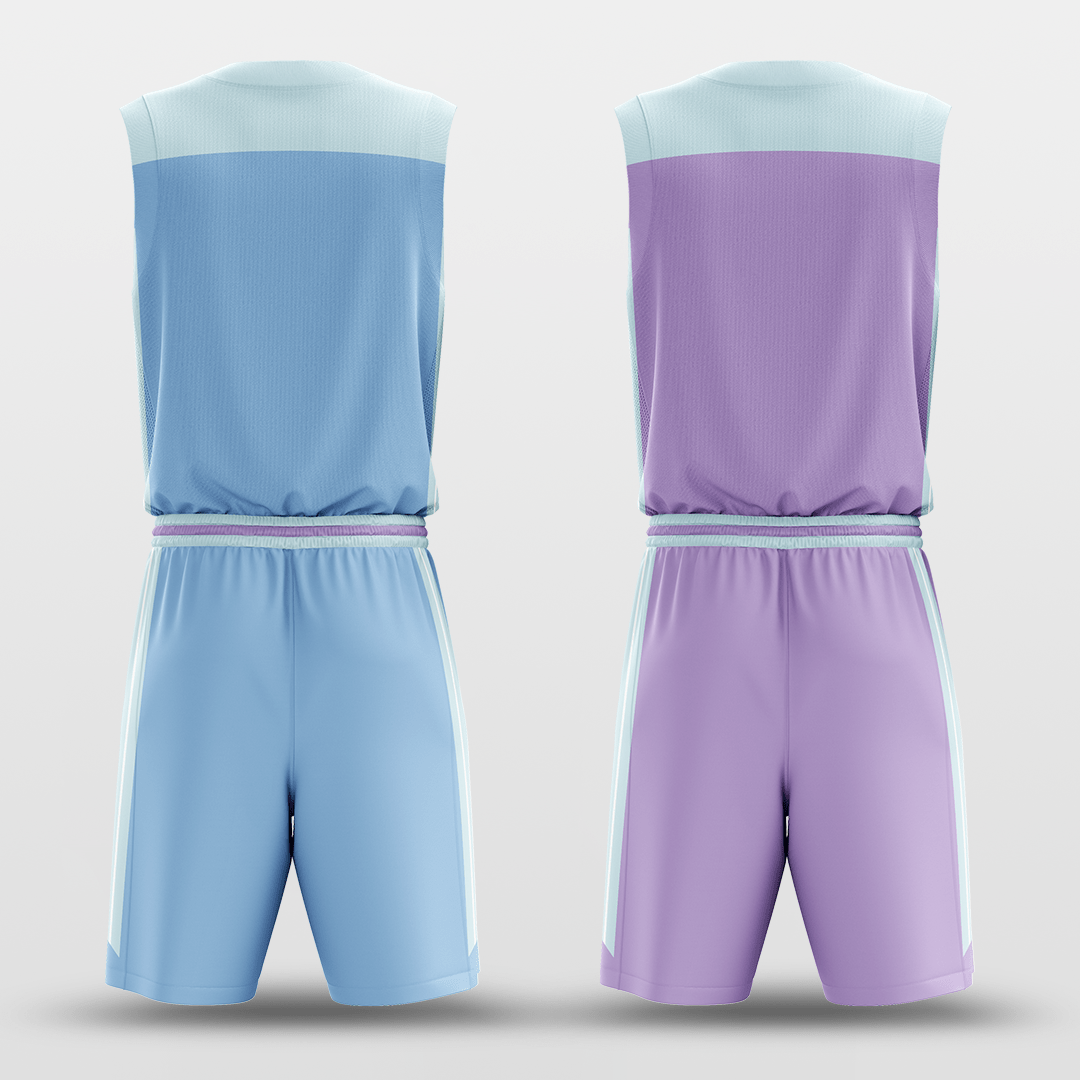 Blue&Purple Classic 68 Reversible Basketball Set