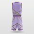 Purple Stripe Fission Customized Basketball Set