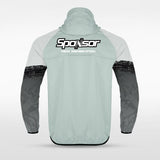 Grey Embrace Splash Full-Zip Jacket Design