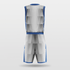 Light Gray Sublimated Basketball Uniform