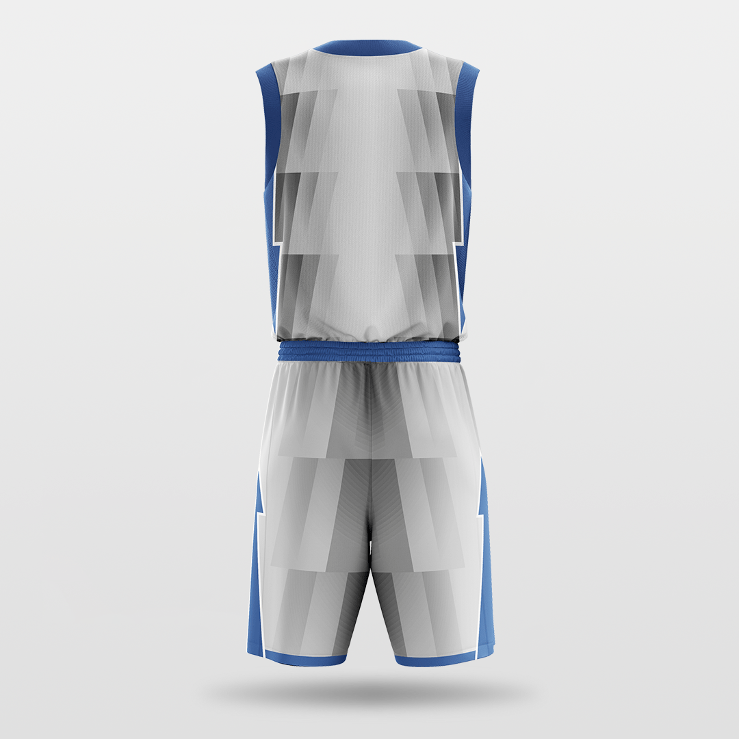 Light Gray Sublimated Basketball Uniform