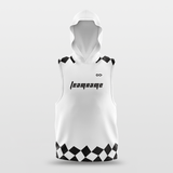 Black&White Basketball Sleeveless Hoodies