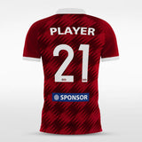 Custom Red Men's Sublimated Soccer Jersey