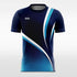 Blue Soccer Jersey Design Sublimated