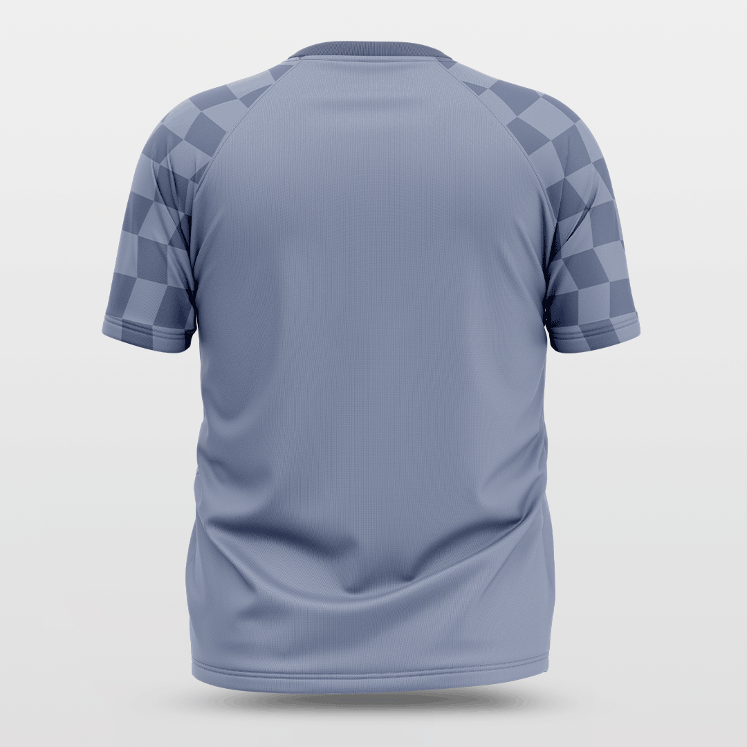 Checkerboard Short Sleeve Jersey Design Navy