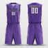 Purple Spark Sublimated Basketball Uniform