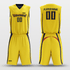 Yellow&NavyCustomized Classic20 Reversible Basketball Set