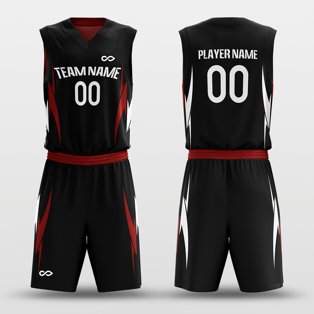 Red&Black Reversible Basketball Set