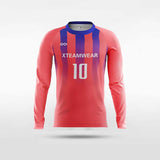 Long sleeve soccer jersey