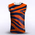 Orange Jungle Sublimated Football Vest