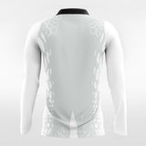 White Long Sleeve Team Soccer Jersey