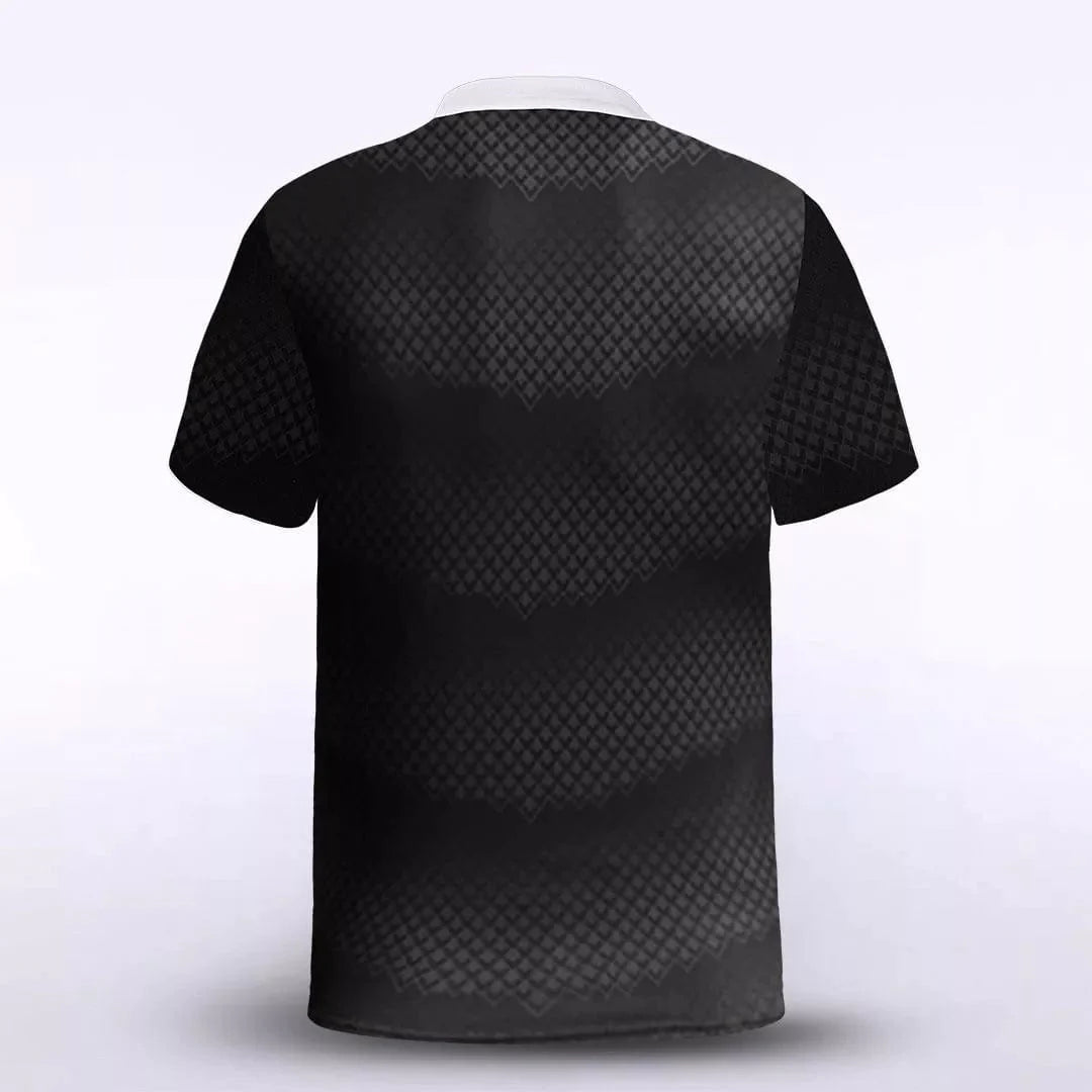 Black Kid's Team Soccer Jersey Design