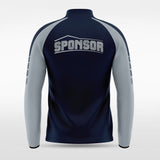 Navy Embrace Wind Stopper Customized Full-Zip Jacket Design