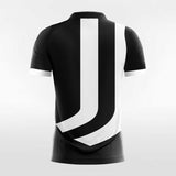 White & Black Men's Team Soccer Jersey Design