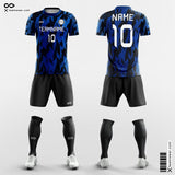 Black and Blue Soccer Jersey