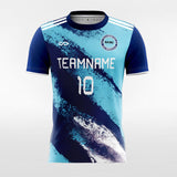 Blue Windy Sand Soccer Jersey