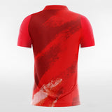 Red Men's Team Soccer Jersey Design