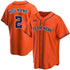 Orange Men Baseball Jersey