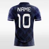 Custom Navy Blue Men's Sublimated Soccer Jersey