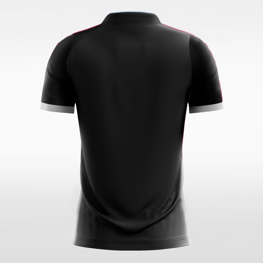 Black Men's Team Soccer Jersey Design