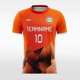 Orange Fluorescent Sublimated Soccer Jersey