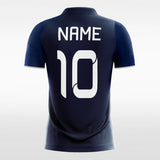 Custom Navy Blue Men's Sublimated Soccer Jersey