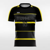 Kids Soccer Jerseys Black Yellow Stripe