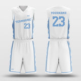 NCAA White - Customized Basketball Jersey Design for Team