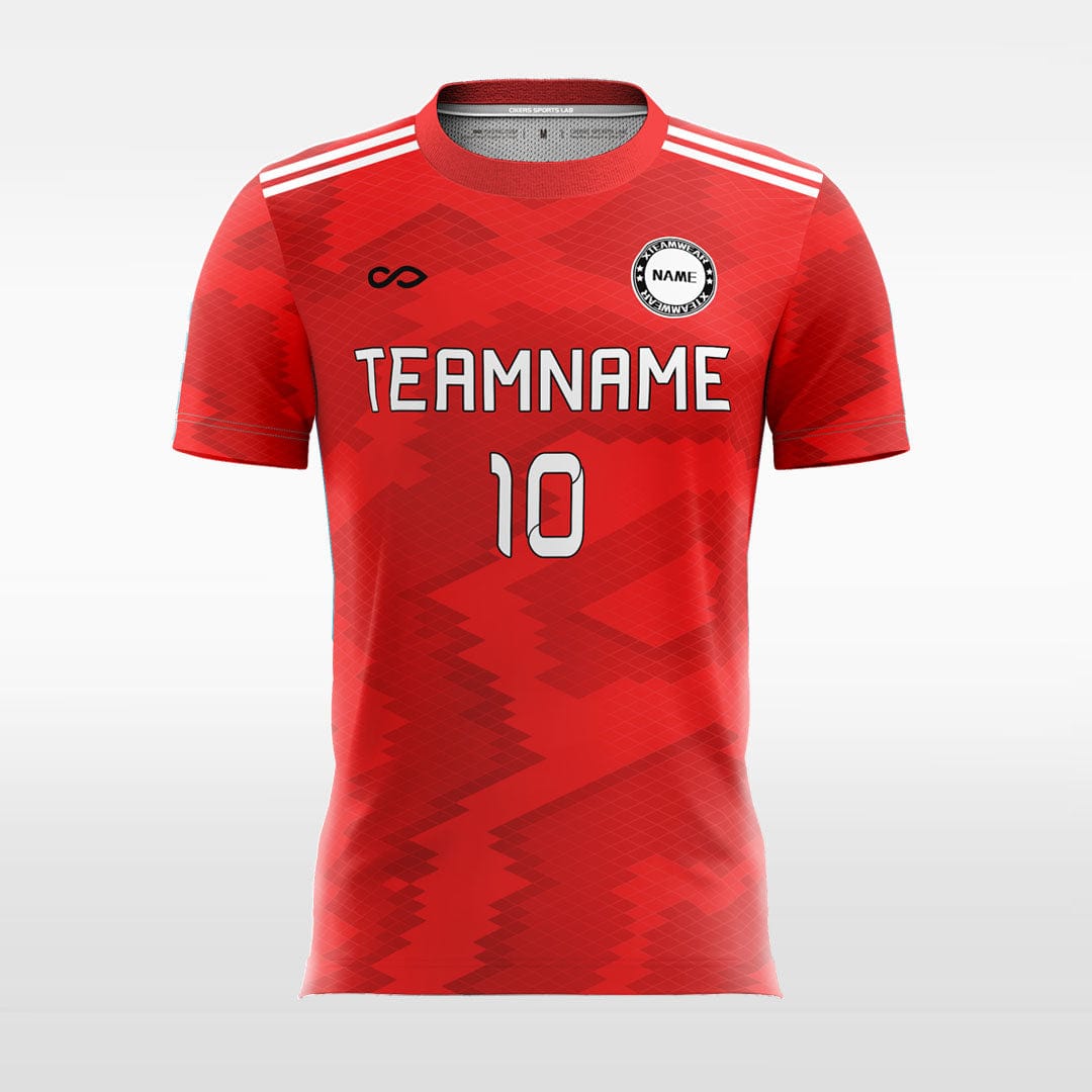 Black Mosaic Camouflage Soccer Jersey