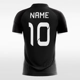 Customized Black Men's Sublimated Soccer Jersey