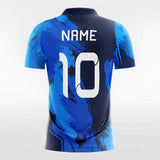 Custom Navy Blue Men's Sublimated Soccer Jersey