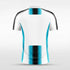 white and blue team jerseys