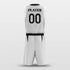 Custom Basketball Uniform Grey