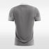 Custom Grey Men's Sublimated Soccer Jersey  Mockup