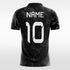 Customized Black Sublimated Soccer Jersey