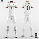 Vintage White Gold - Custom Soccer Jerseys Kit Sublimated for League