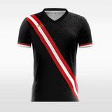 Custom Black Men's Soccer Jerseys