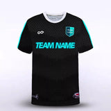 Black Tectonic Soccer Jersey