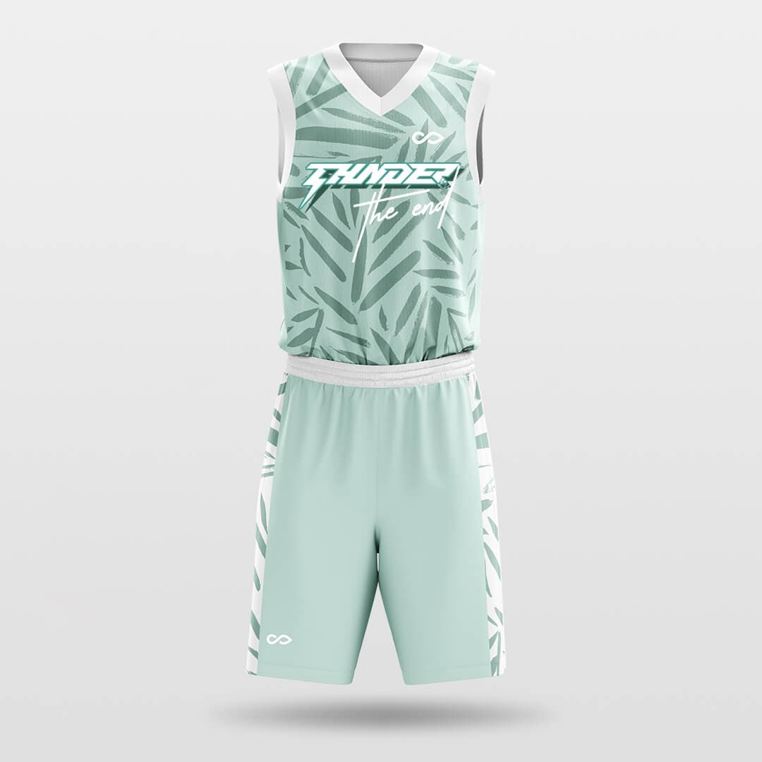 Bamboo Green Basketball Jersey Set