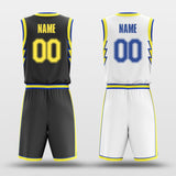 Yellow lightning - Custom Reversible Sublimated Basketball Jersey Set