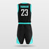 black basketball jersey set