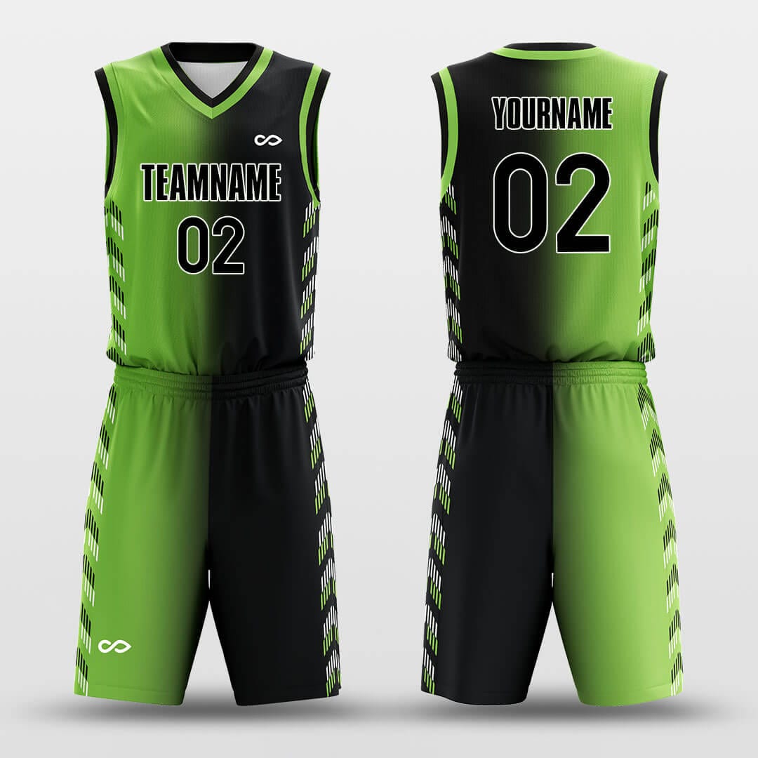 black custom basketball jersey set