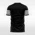 black custom short sleeve jersey